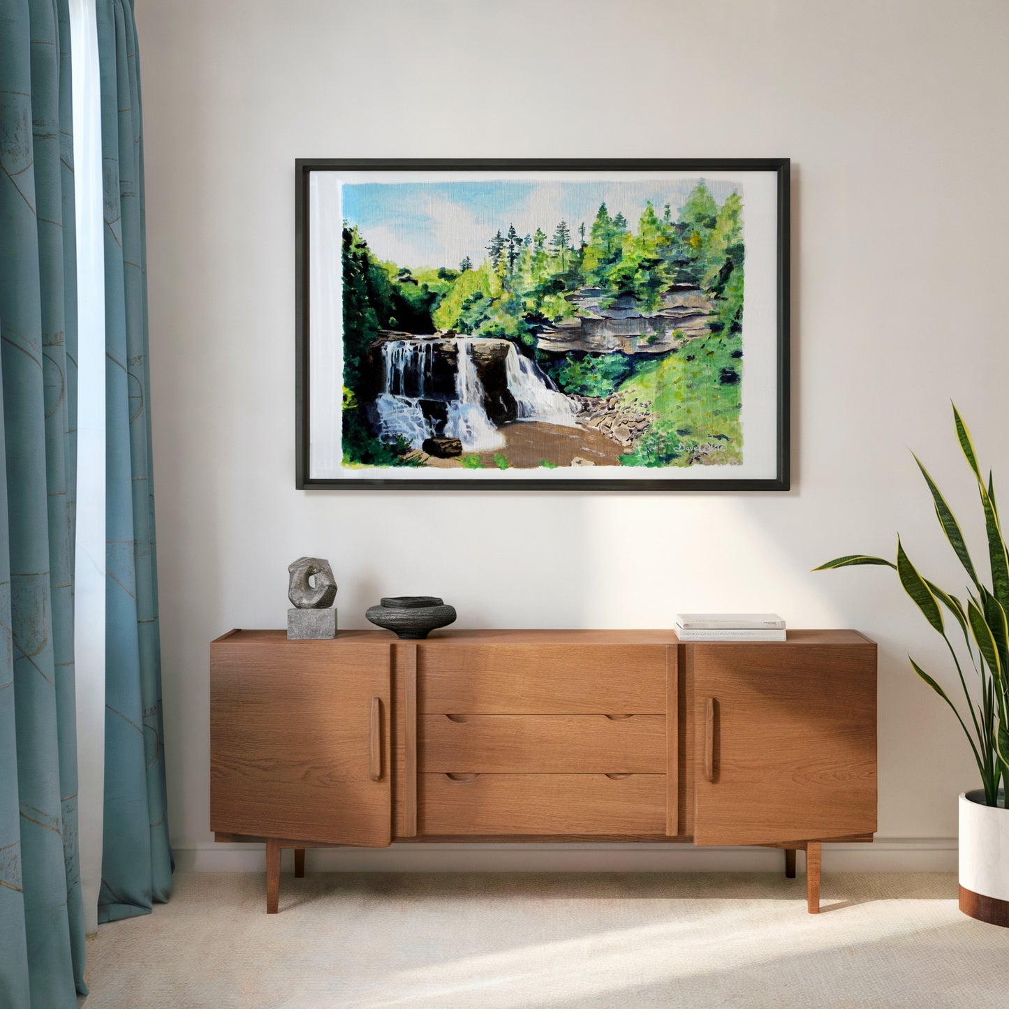 Blackwater Falls West Virginia Painting Art P