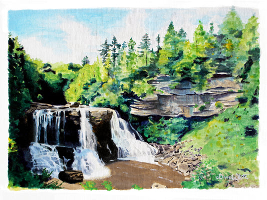 Blackwater Falls West Virginia Painting Art Print