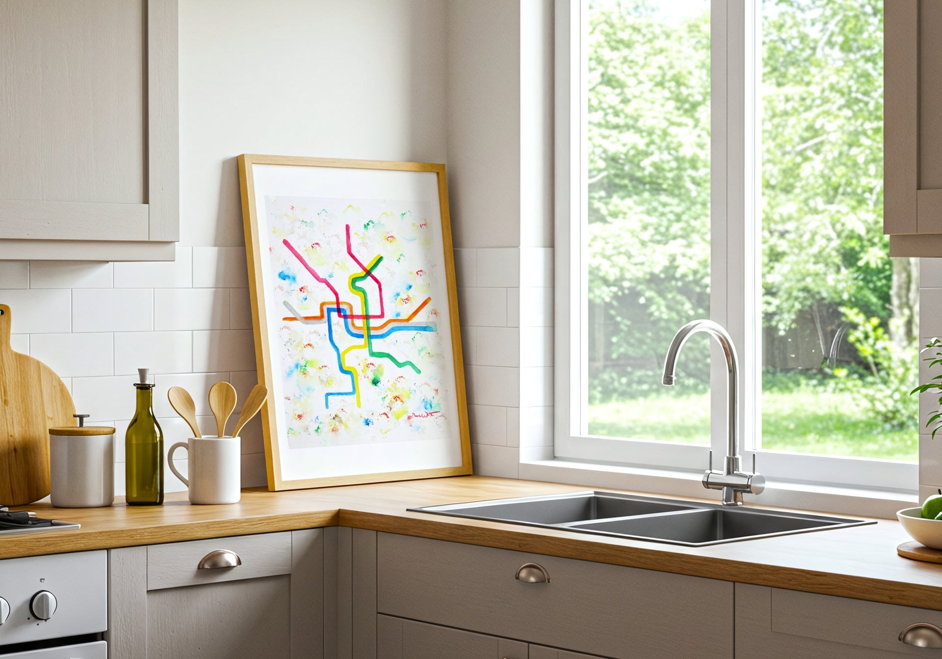 DC Metro Map Art Print