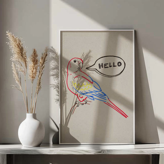 Printable Entryway Art Parrot