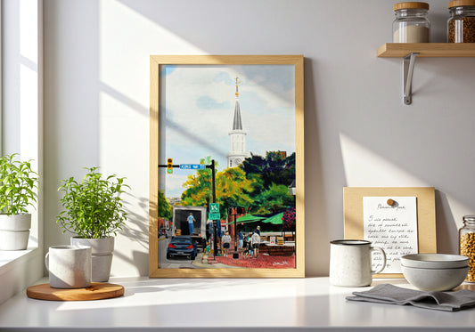 Old Town Alexandria Virginia Farmers Market Painting