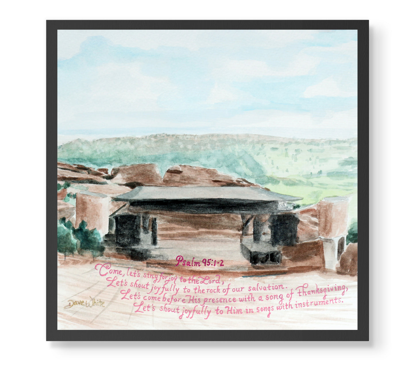 Red Rocks Amphitheatre Art Print