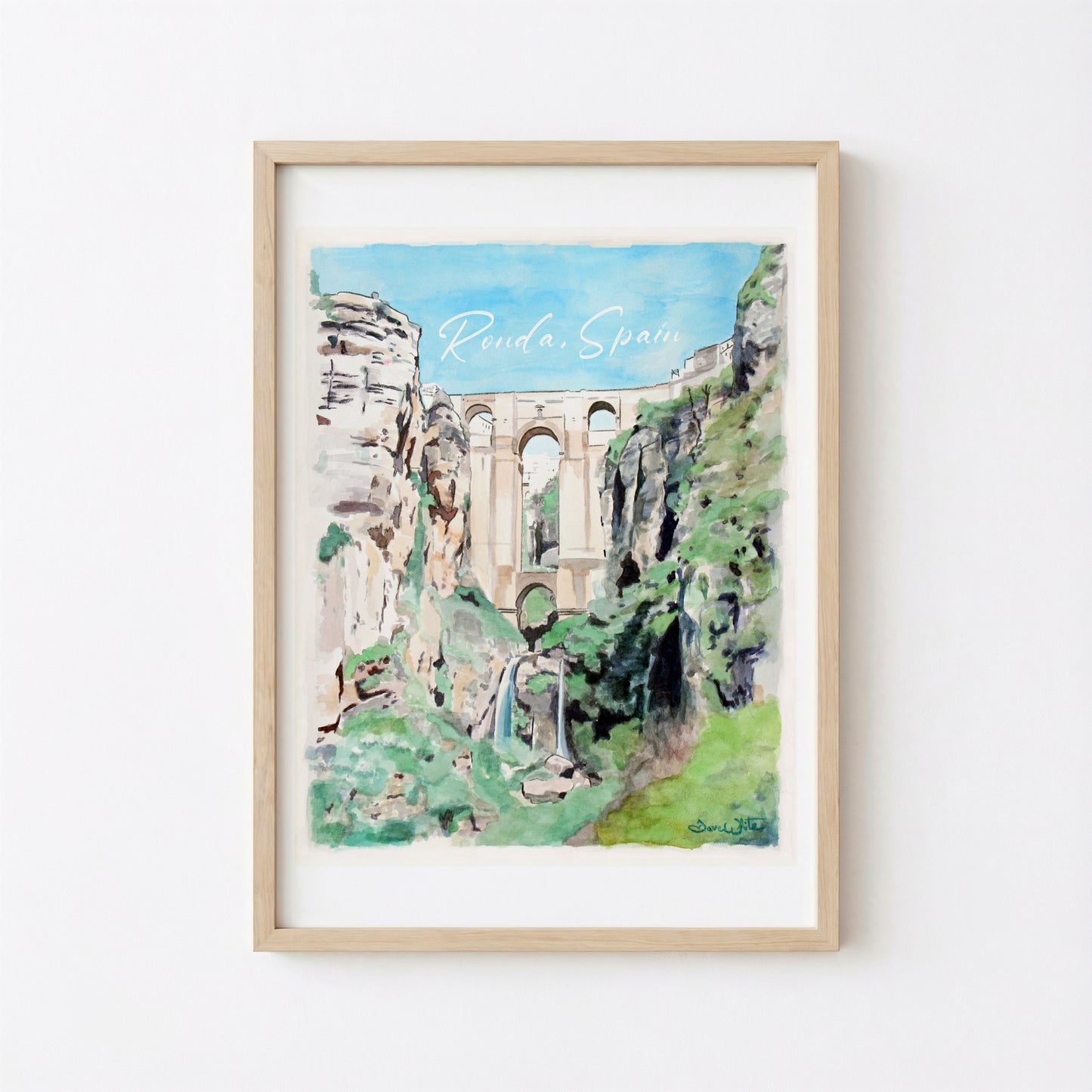 Ronda Spain Painting Watercolor
