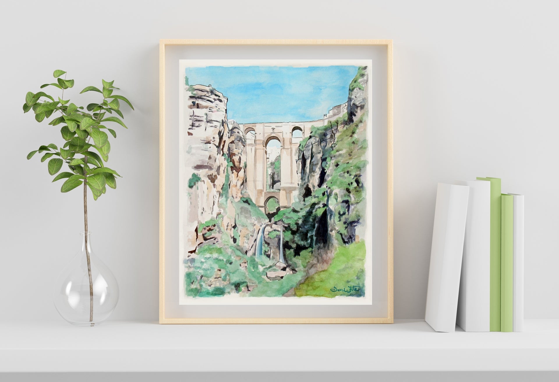 Ronda Spain Bridge Painting