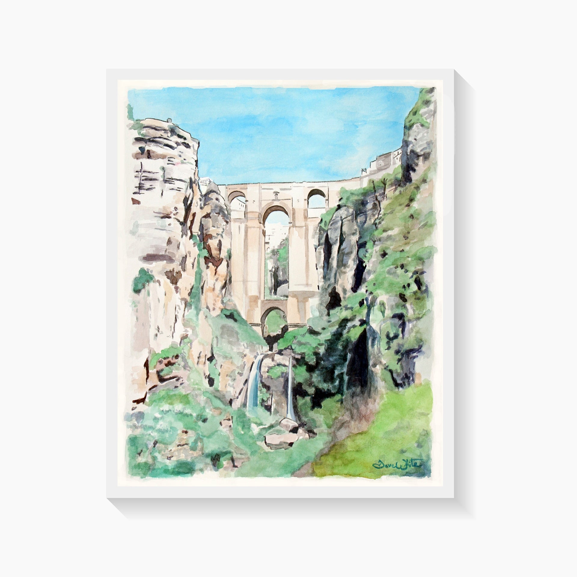 Ronda Spain Painting Artwork