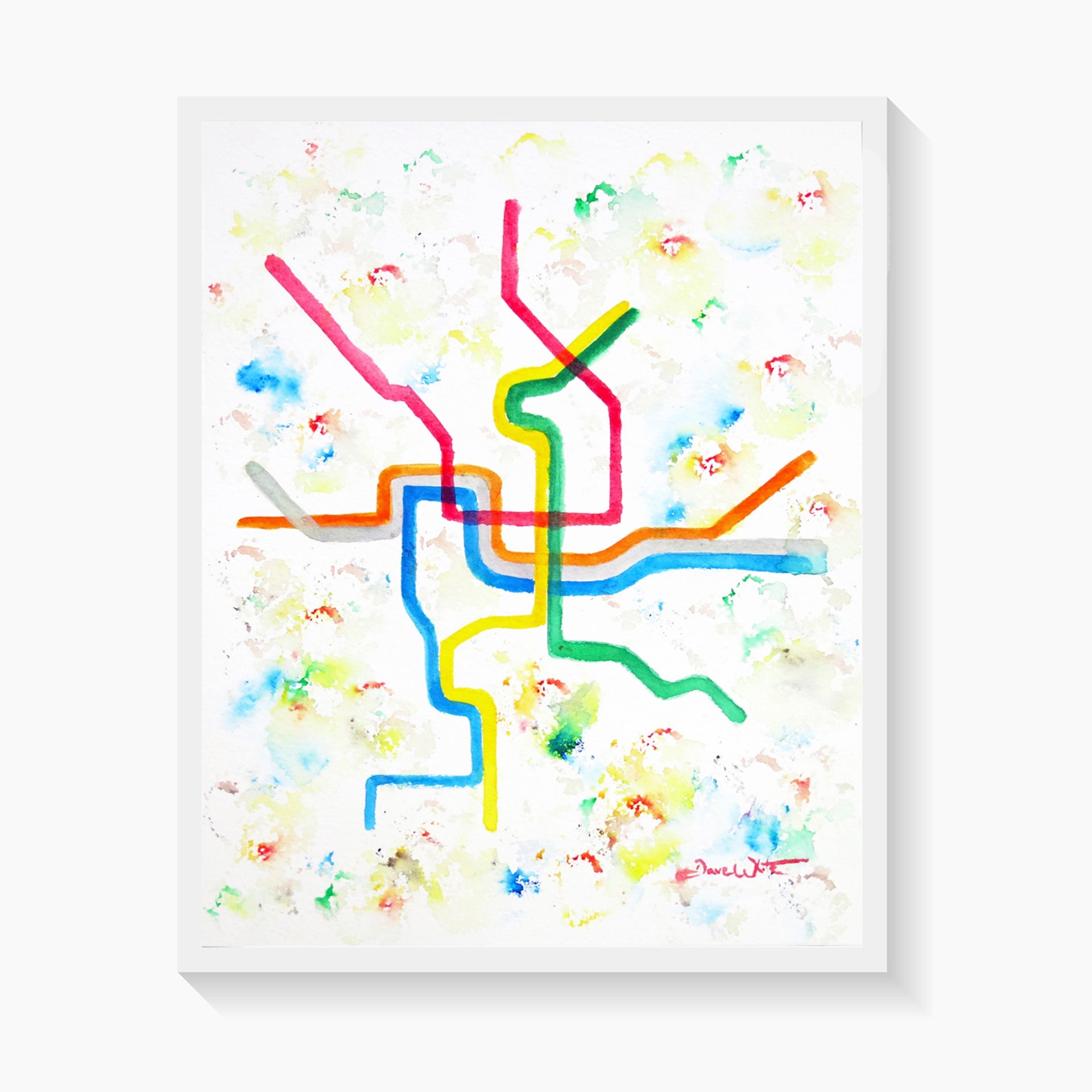 Washington DC Metro Art Print