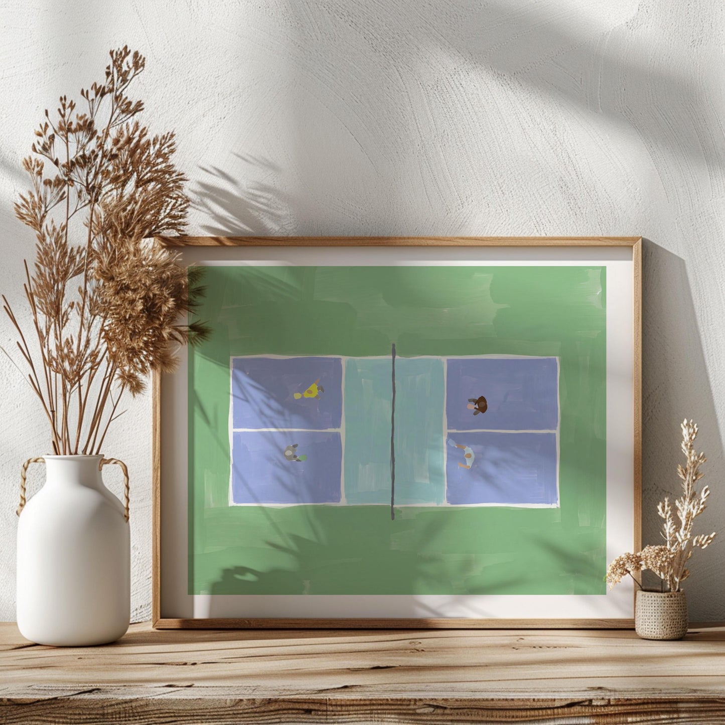 Pickleball Wall Art Printable (Digital Download - Horizontal)