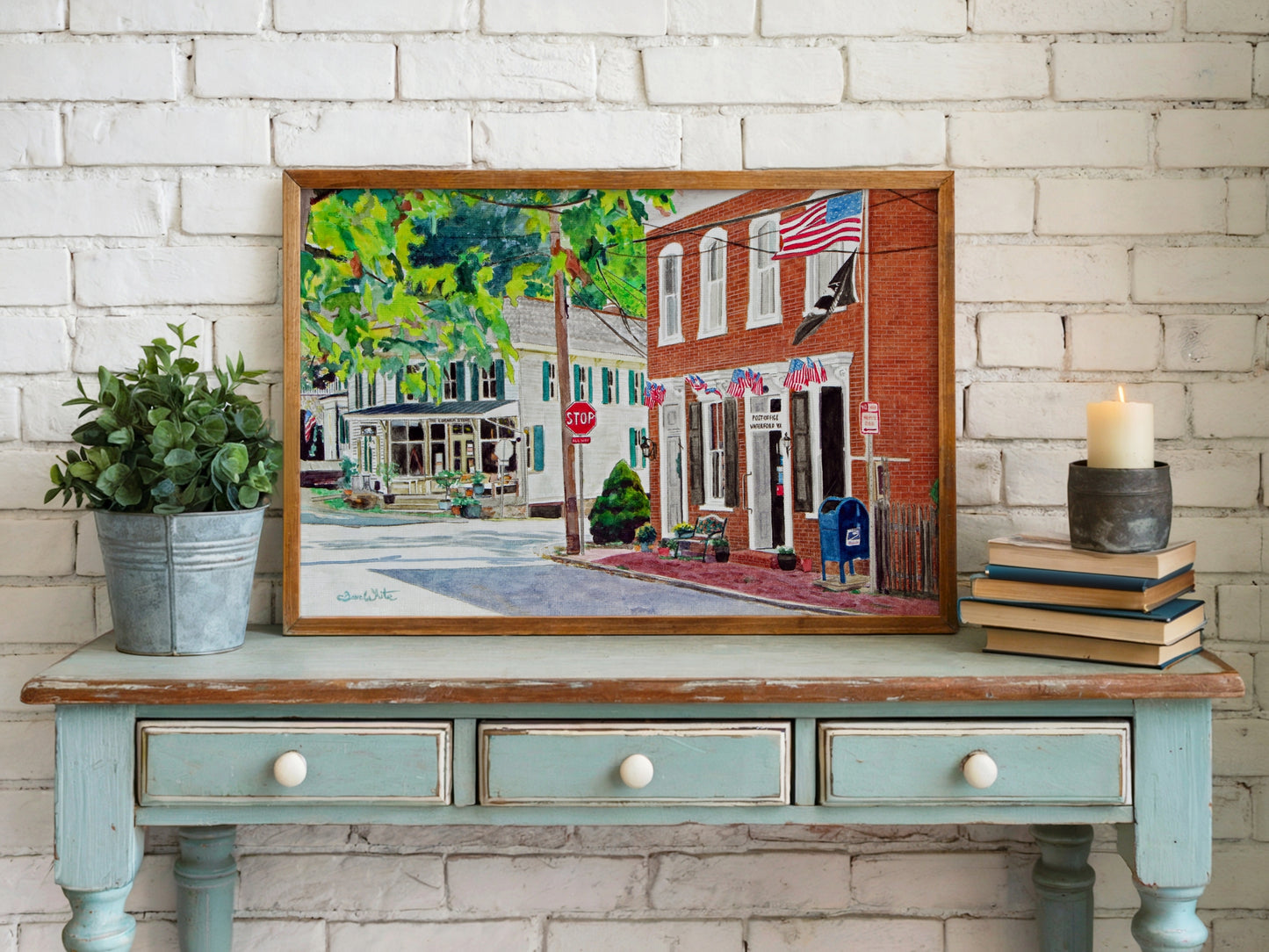 Waterford Virginia Post Office Painting Art Print