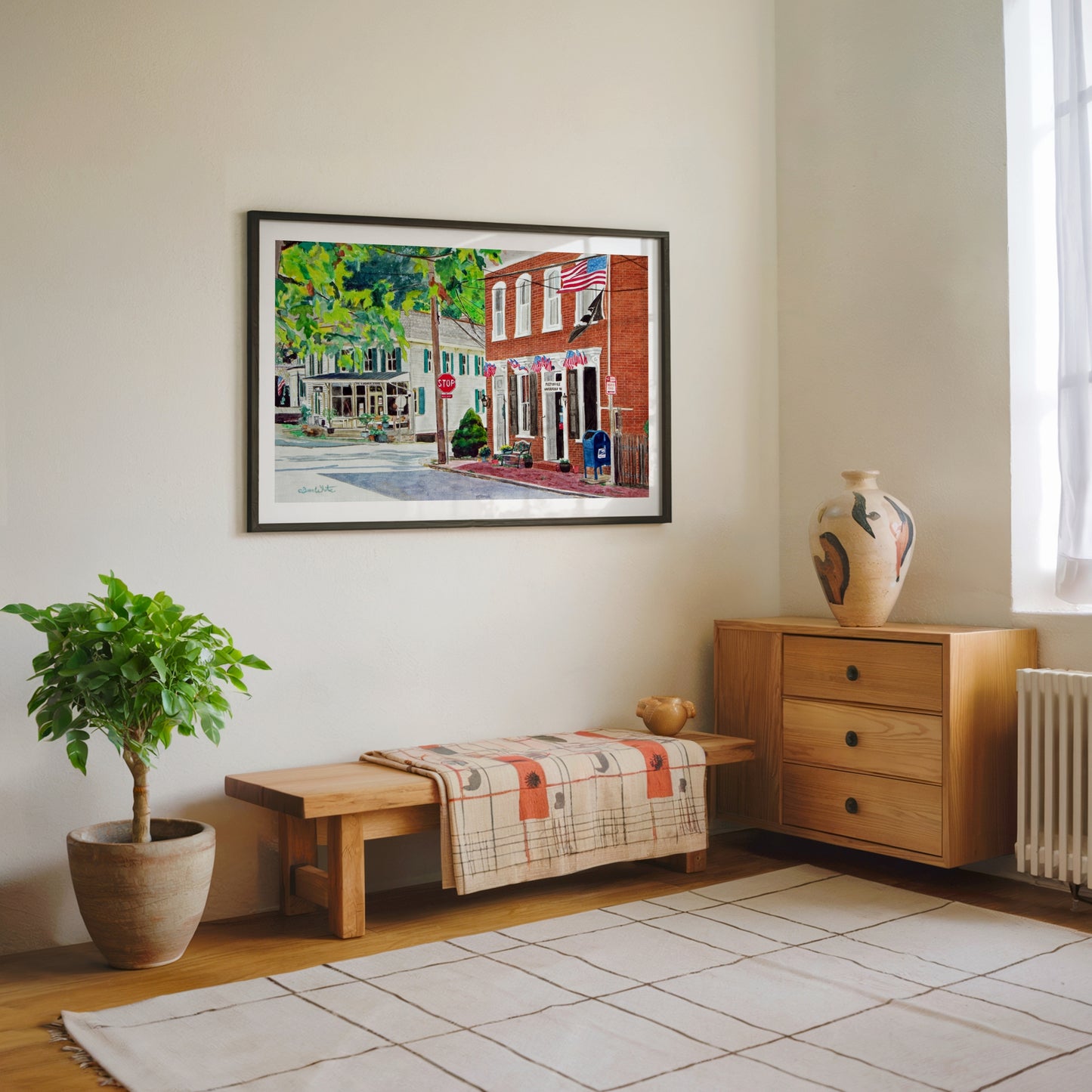 Waterford Virginia Post Office Painting Art Print