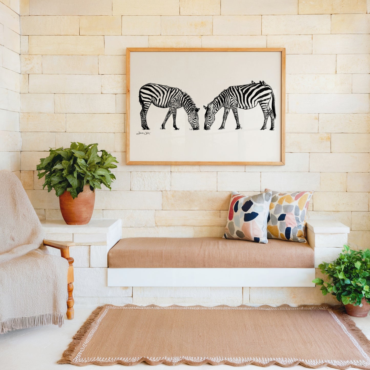 Zebras Artwork Artist Dave White