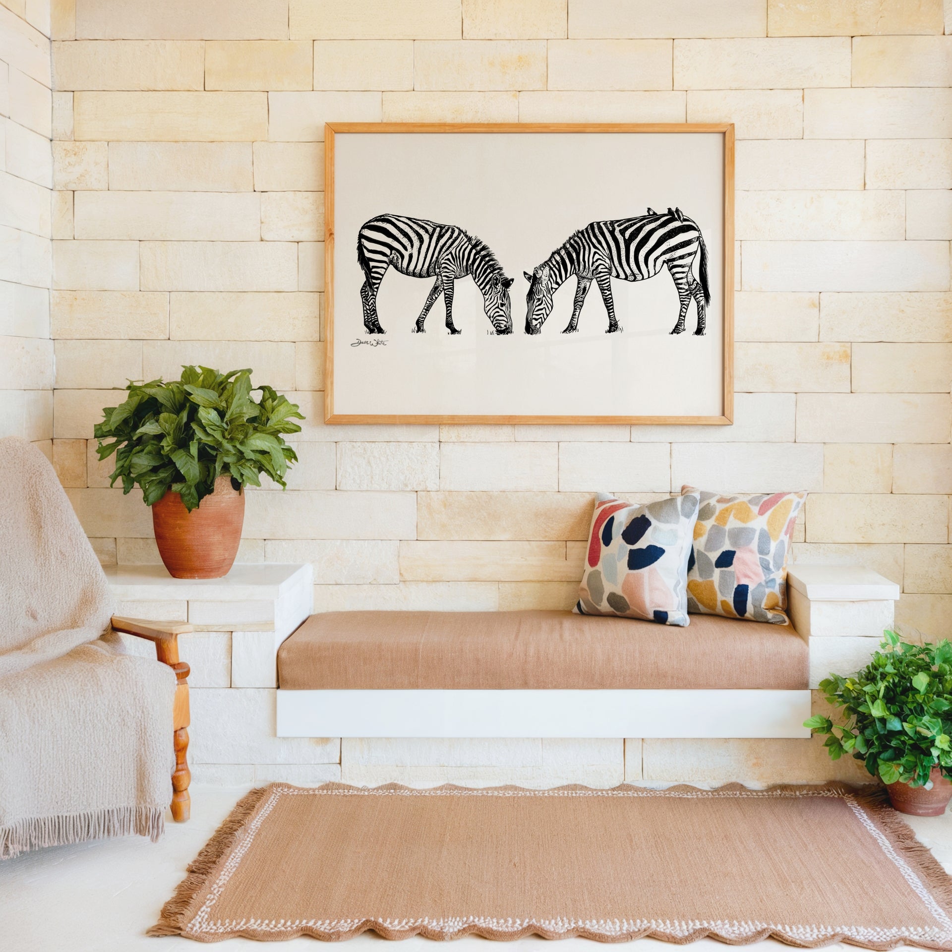 Zebras Artwork Artist Dave White