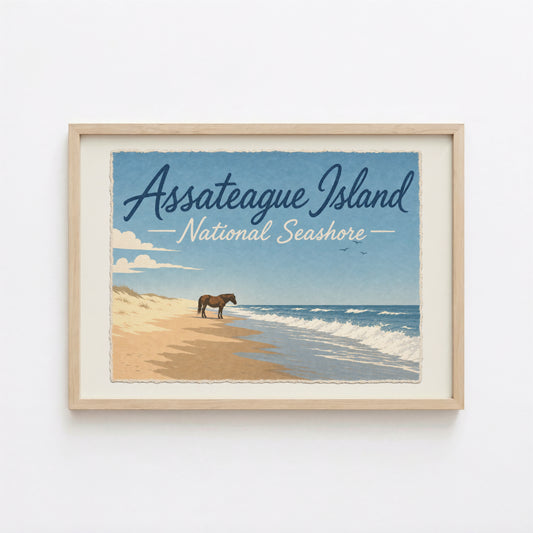 Assateague Island National Seashore Poster Art