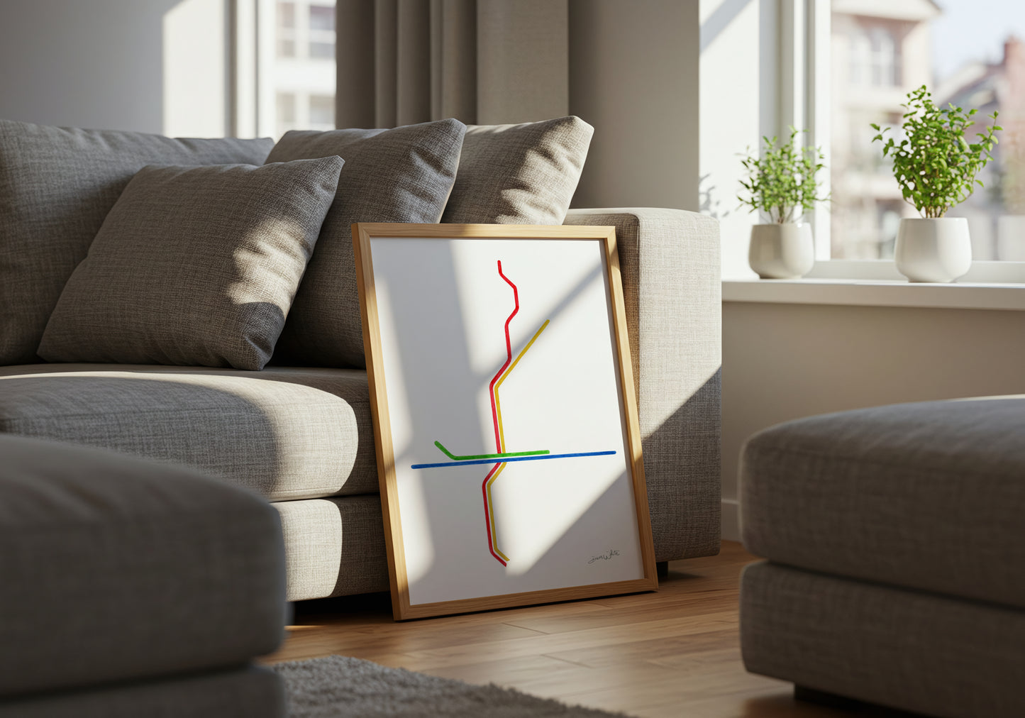 Atlanta MARTA Map Art