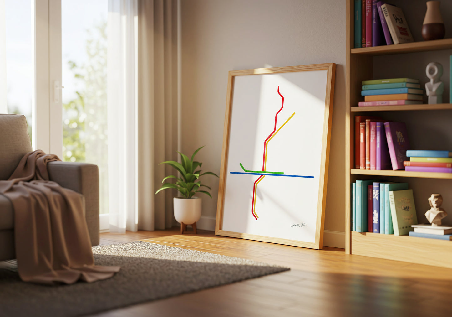 Atlanta MARTA Map Artwork