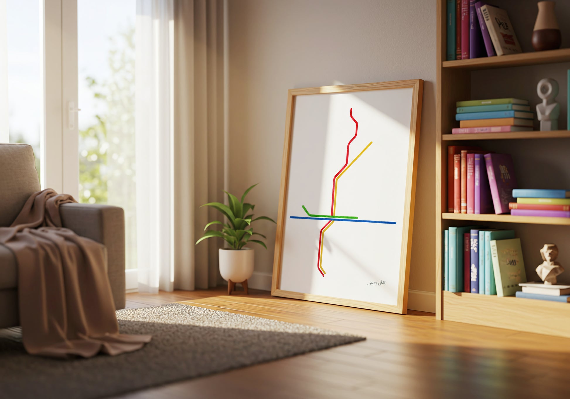 Atlanta MARTA Map Artwork