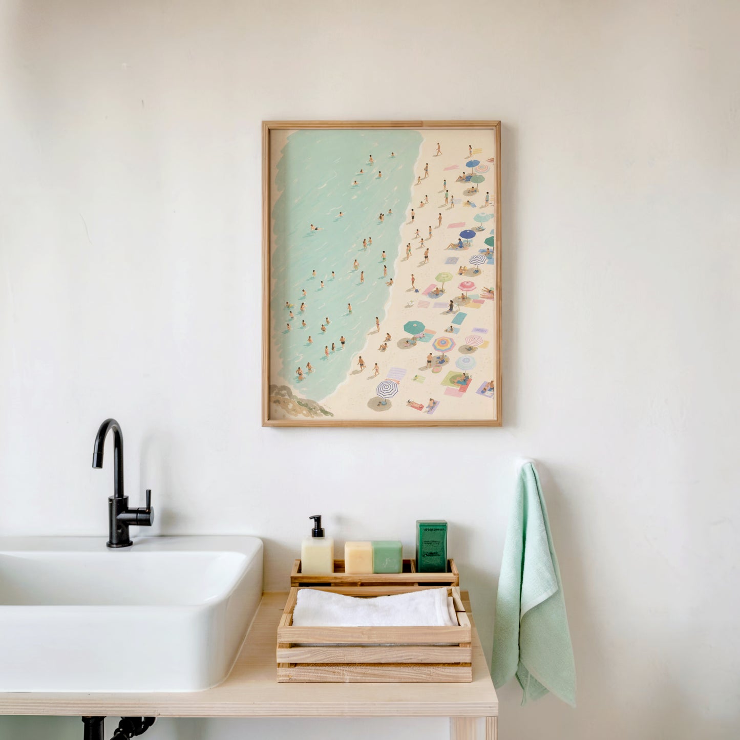 Abstract Beach Art Print Download Minimalist