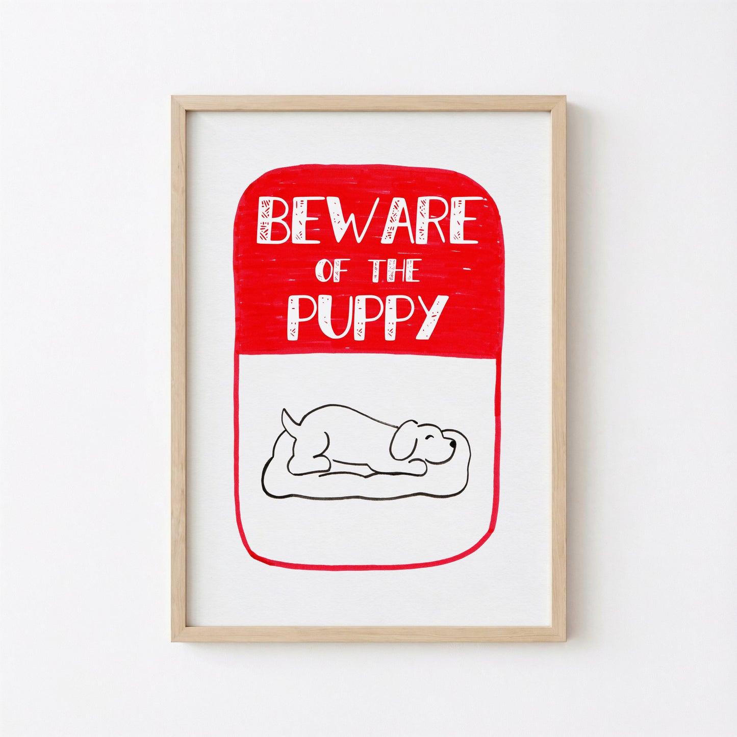 Beware of the Puppy Sign Printable