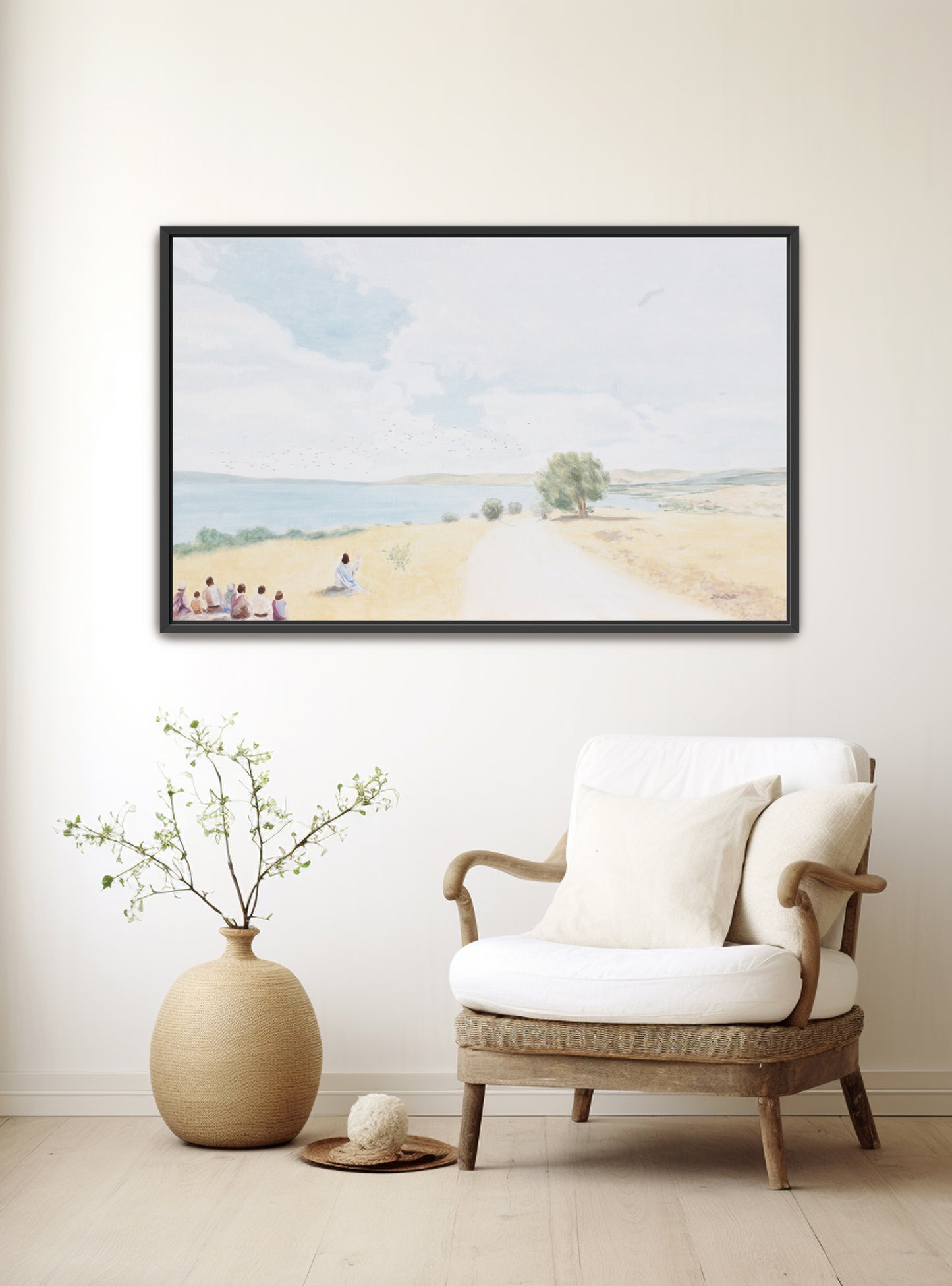 Jesus Painting Canvas Art Look at the Birds of the Air