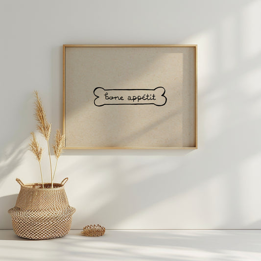 Bone Appetit Dog Print