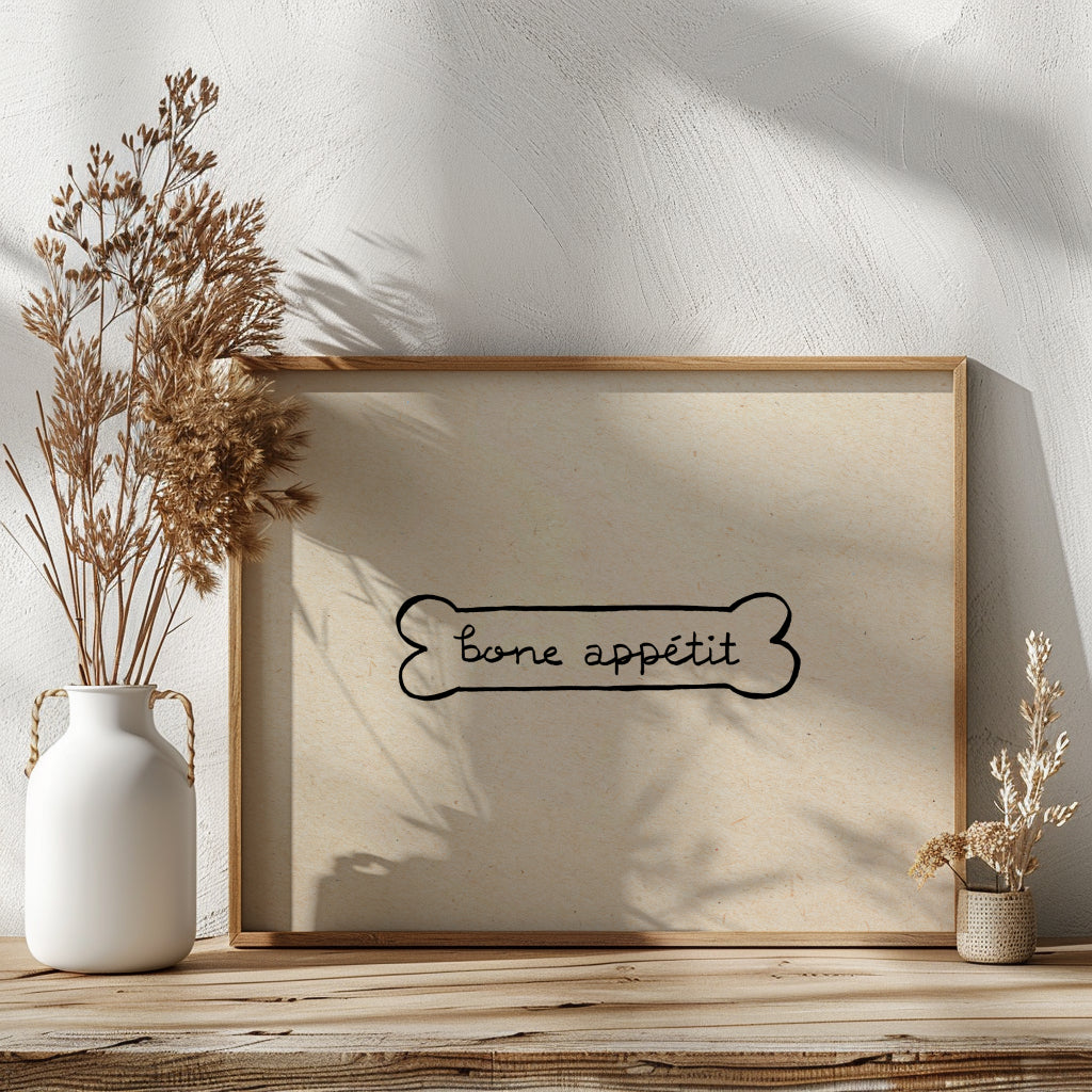 Bone Appetit Dog Printable Art