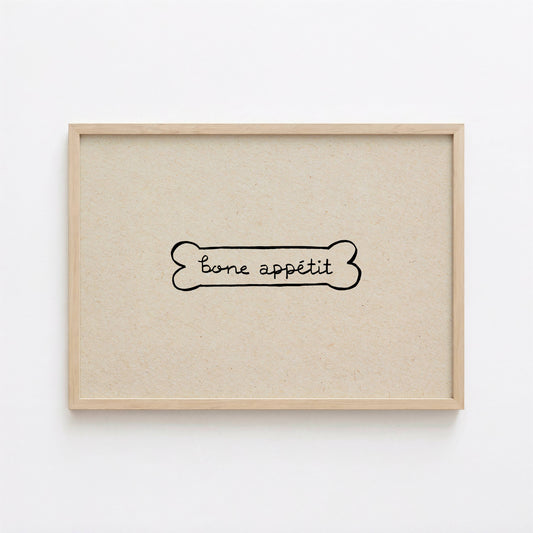 Bone Appetit Dog Print