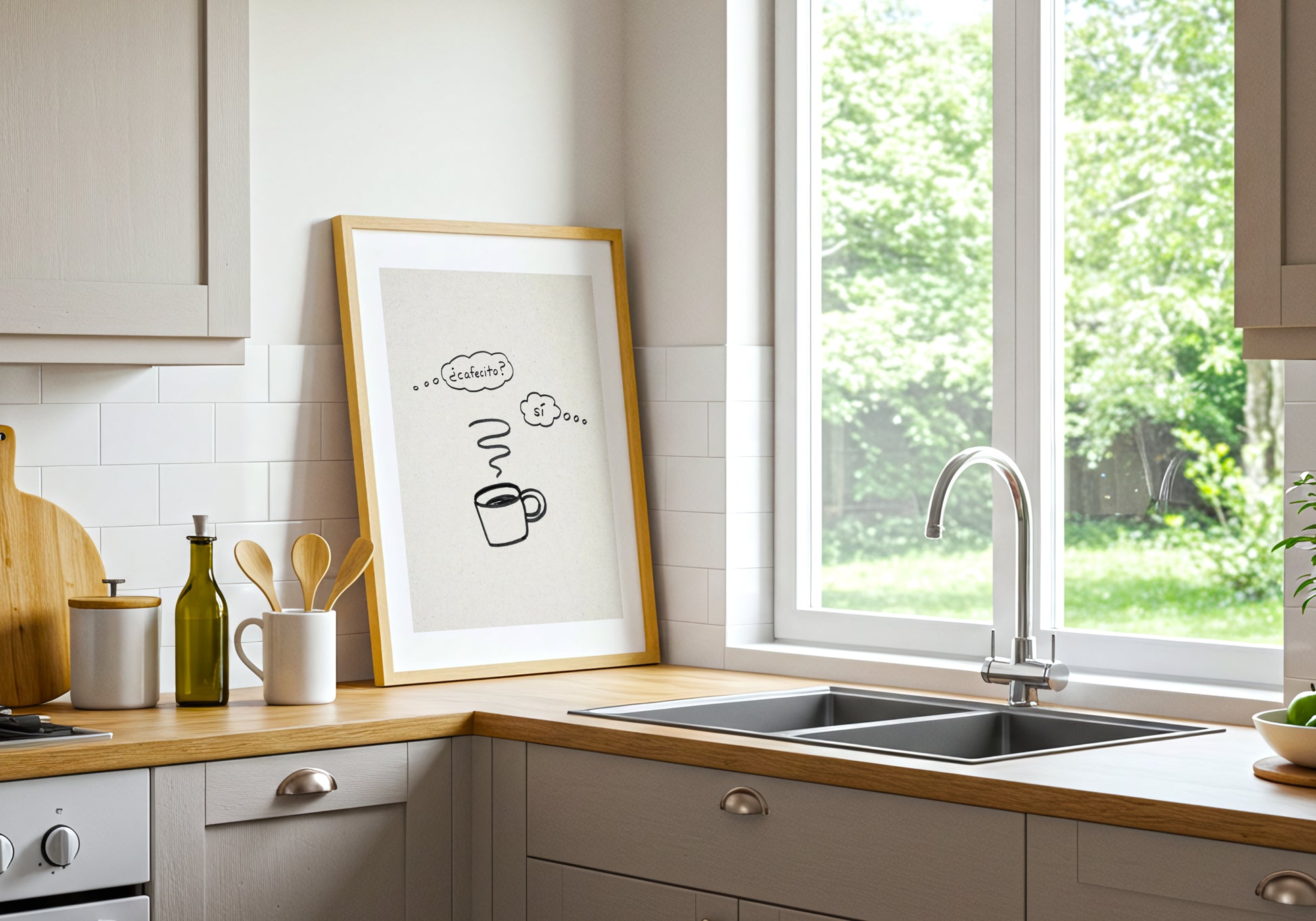 Coffee Print in Spanish for Kitchen Printable