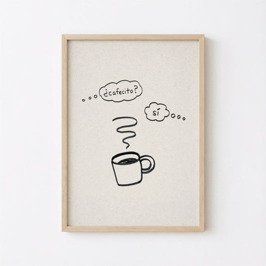 Cafecito Art Print Printable