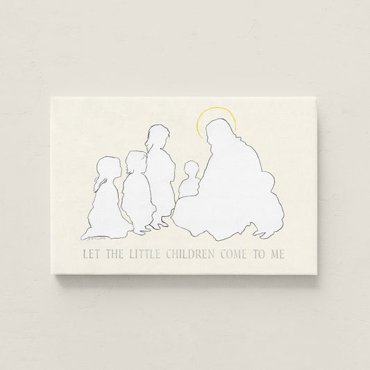 Jesus Let the Little Children Come To Me Canvas Art