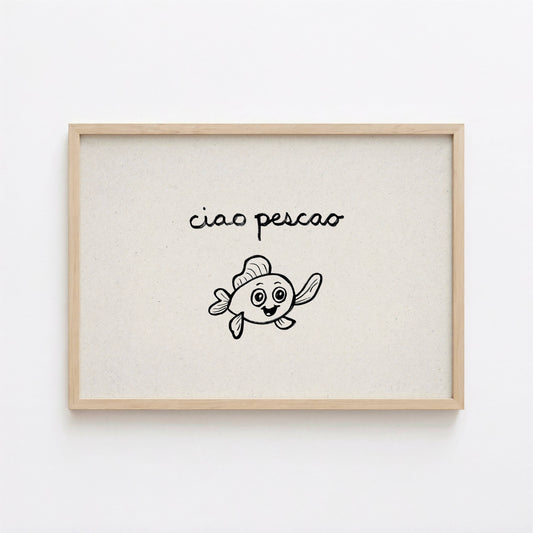 Printable Spanish Art Ciao Pescao
