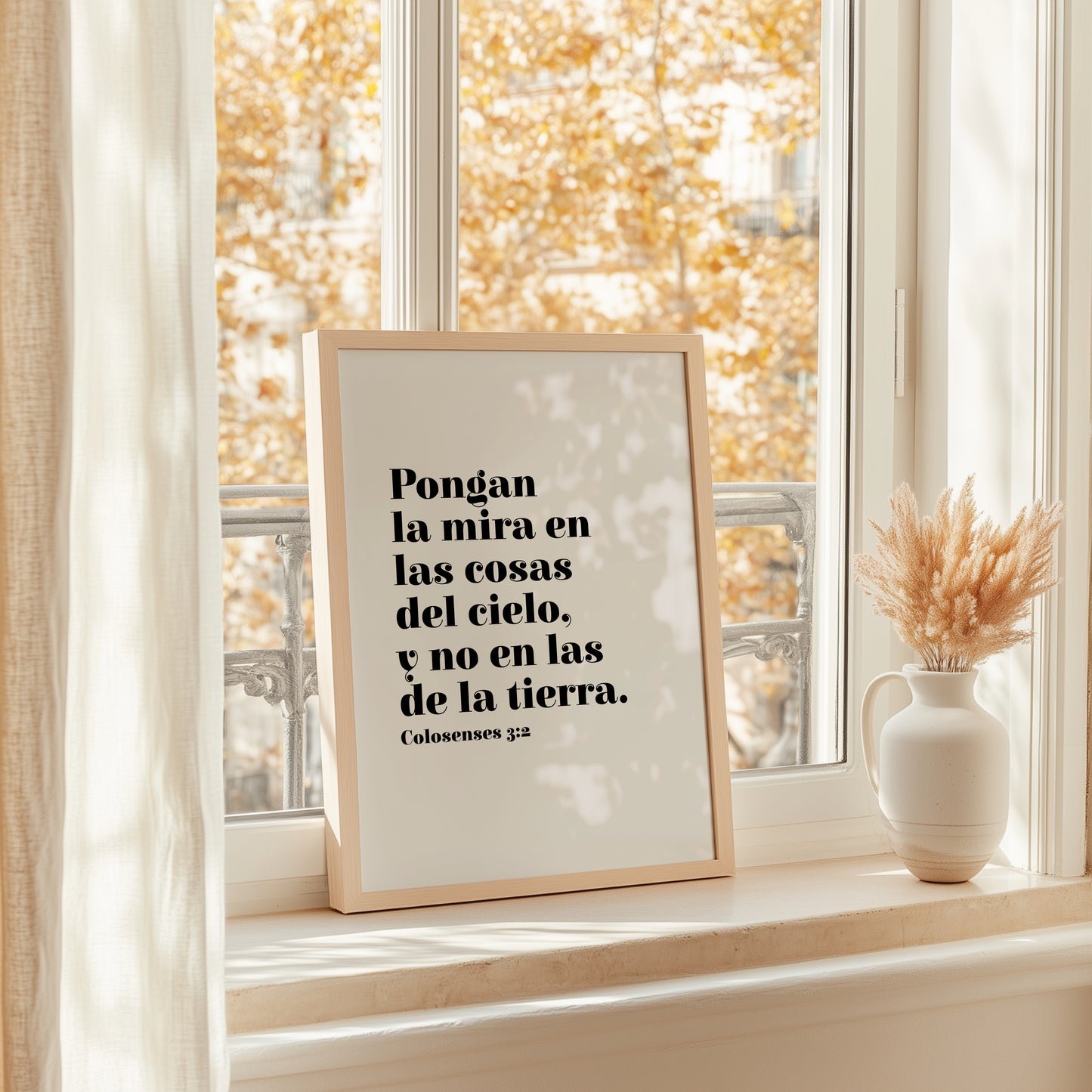 Arte Cristiano Imprimible Colosenses 3:2