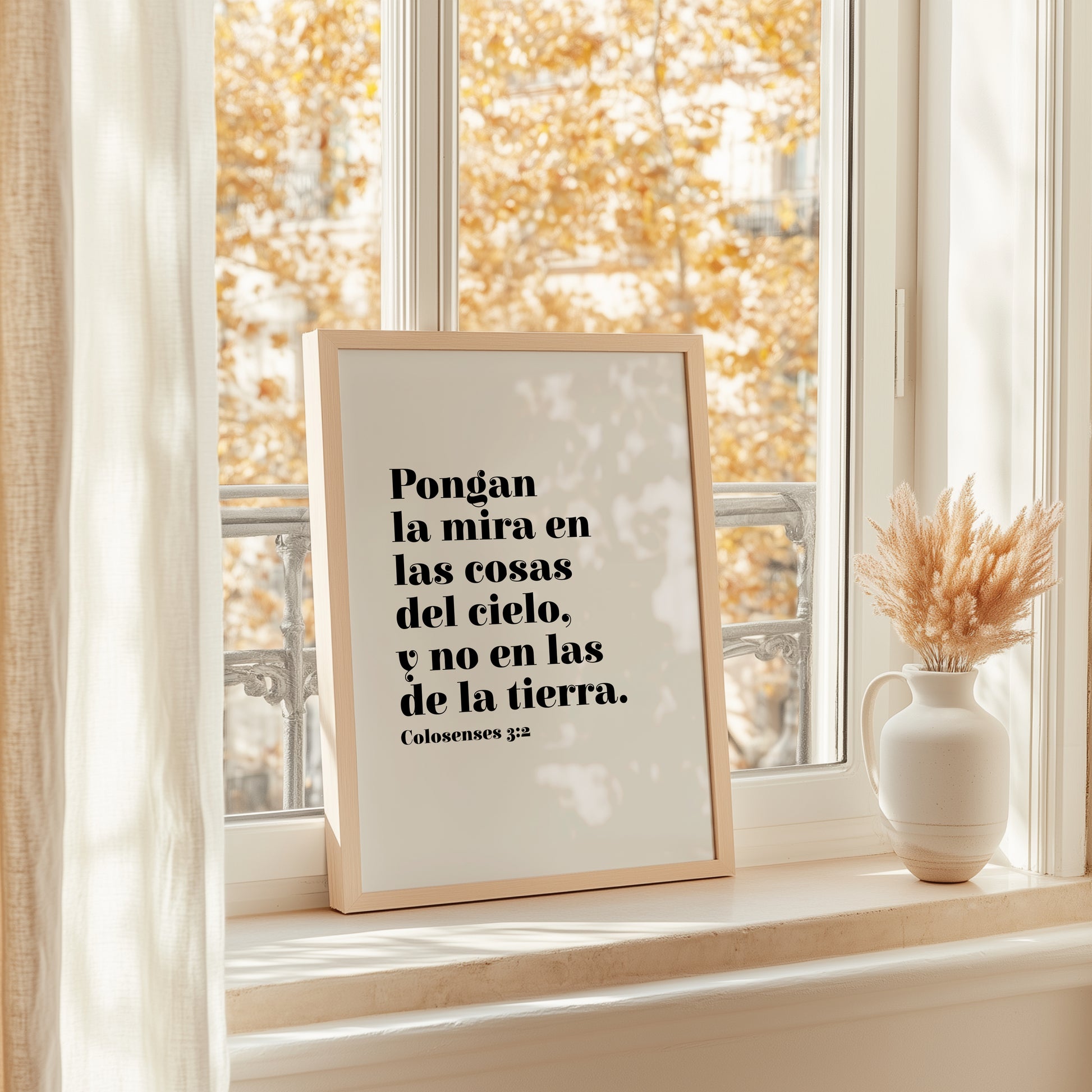 Arte Cristiano Imprimible Colosenses 3:2