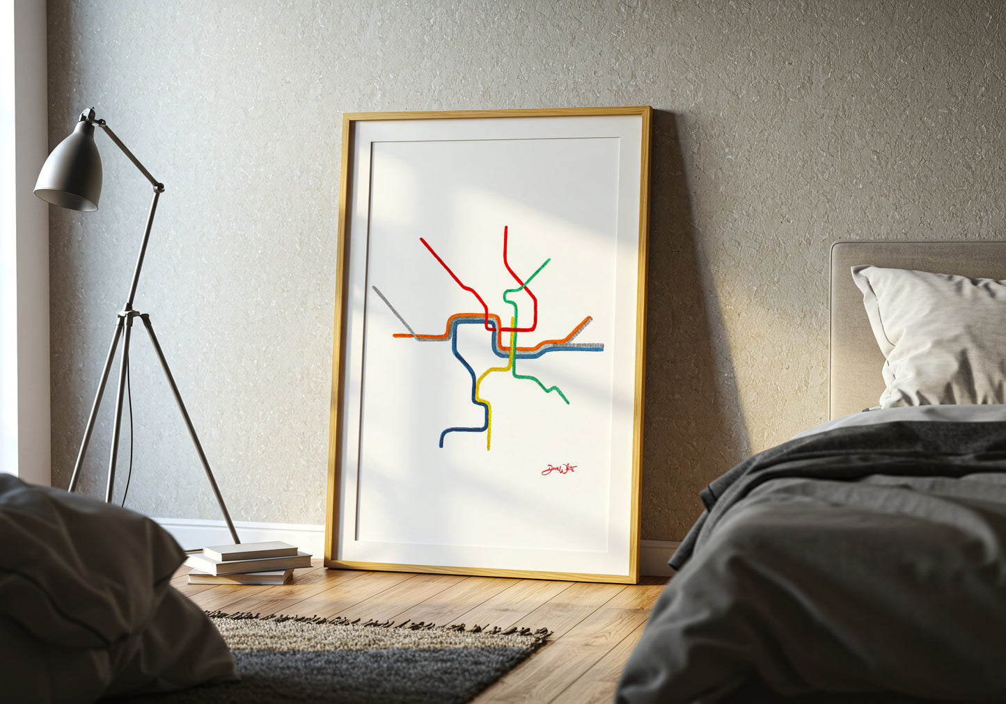 DC Metro Map Artwork