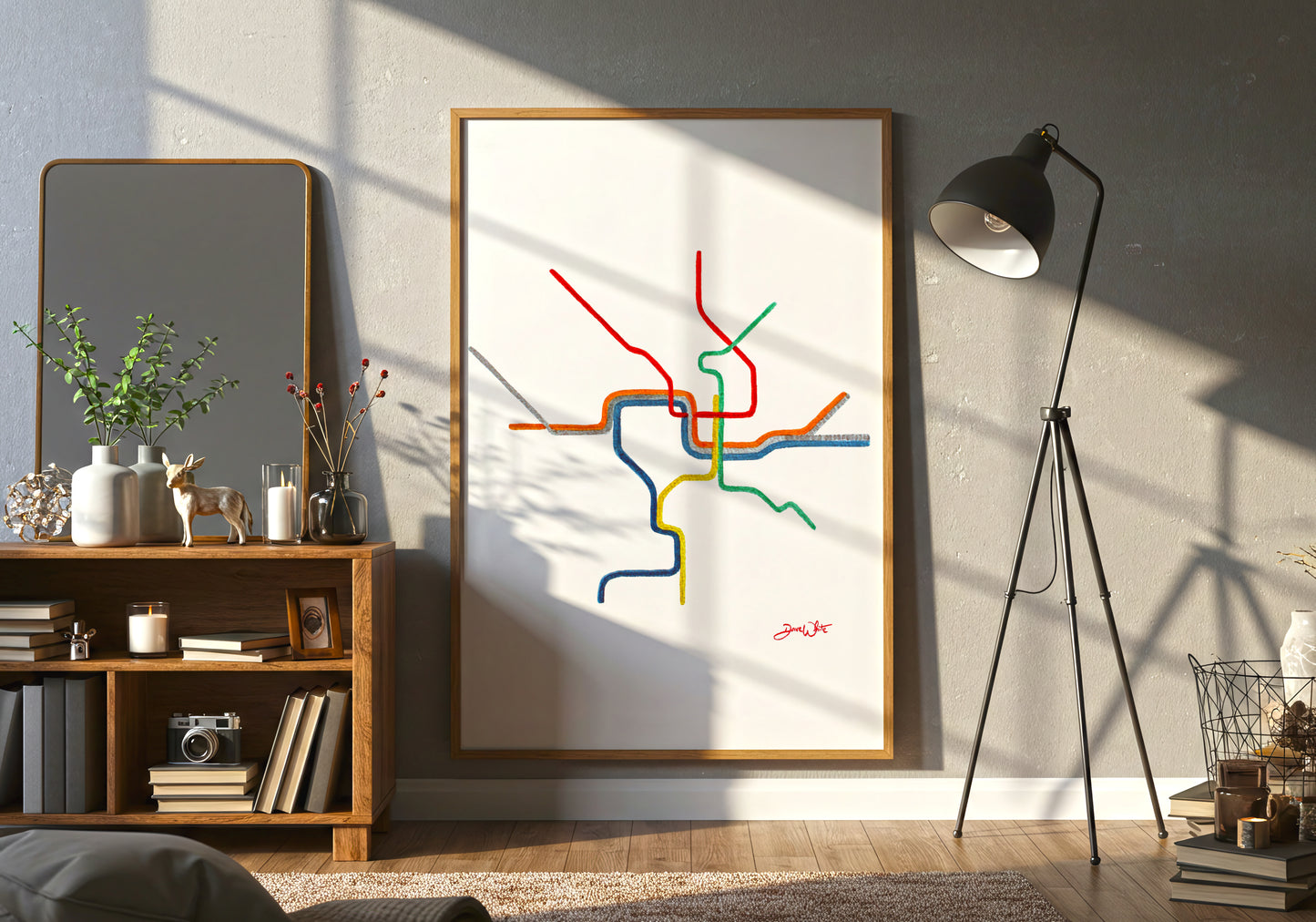 DC Metro Map Art