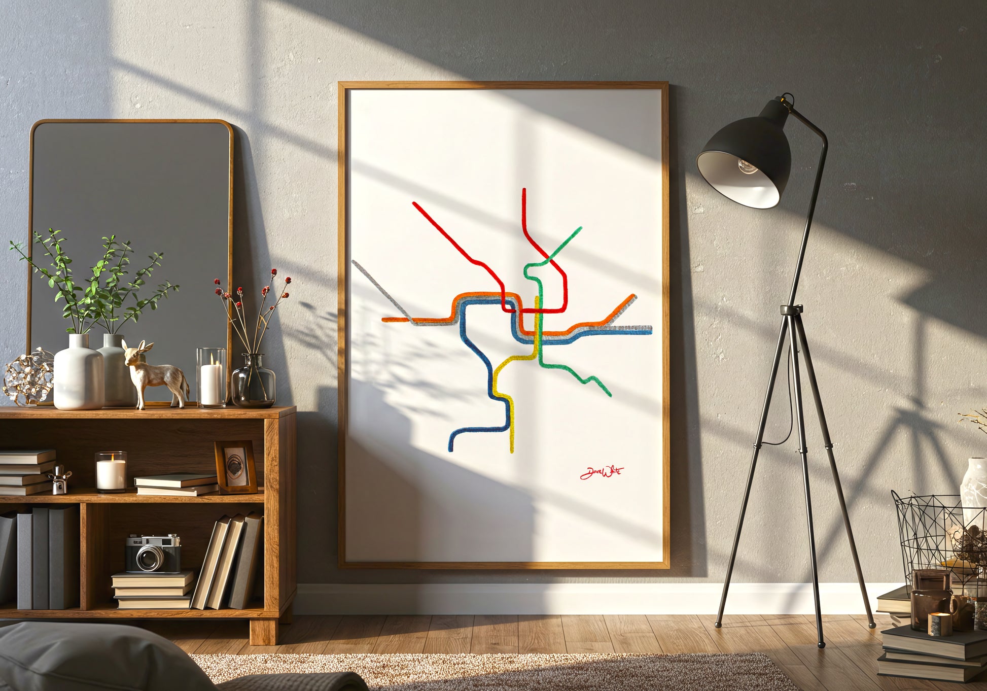 DC Metro Map Art
