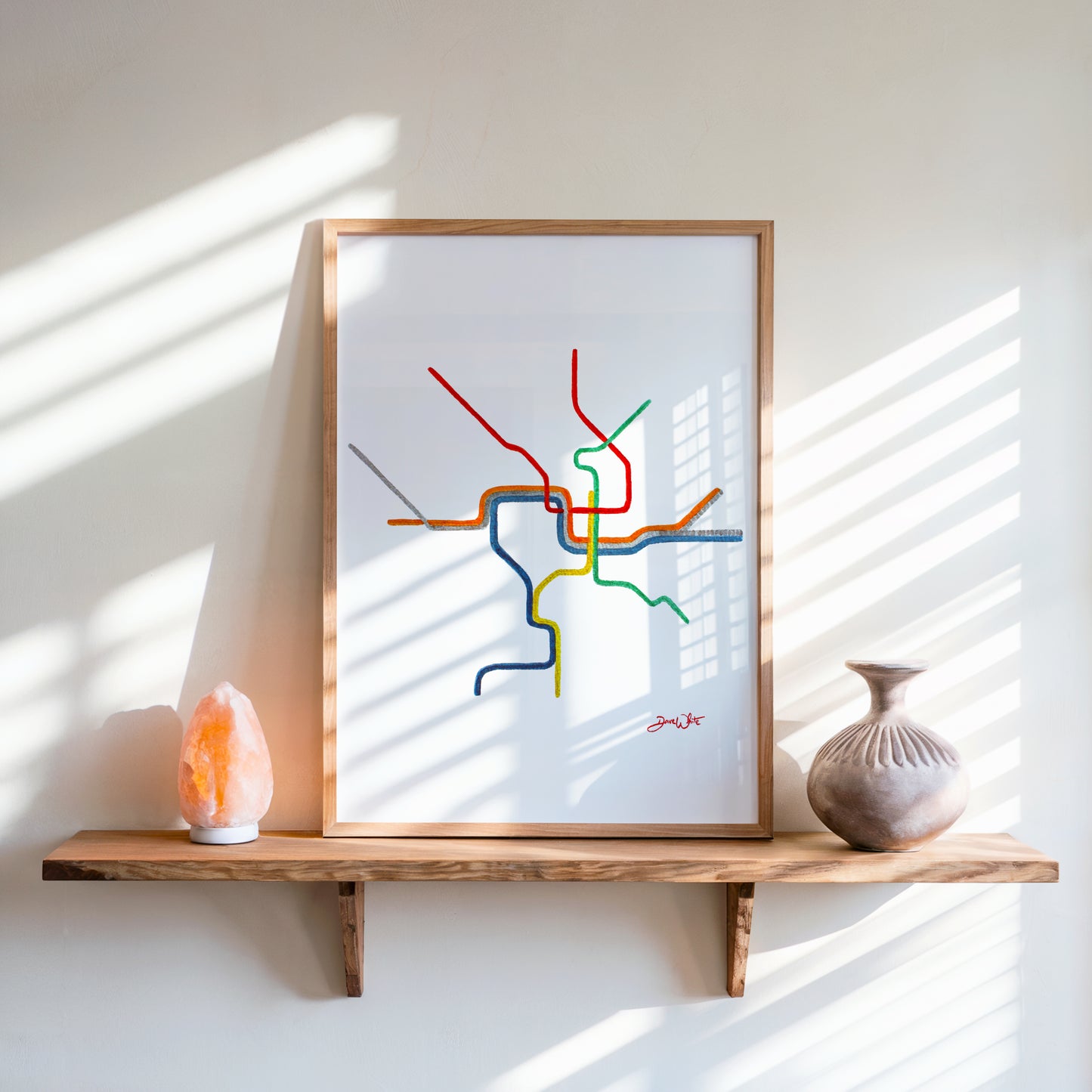 DC Metro Map Print