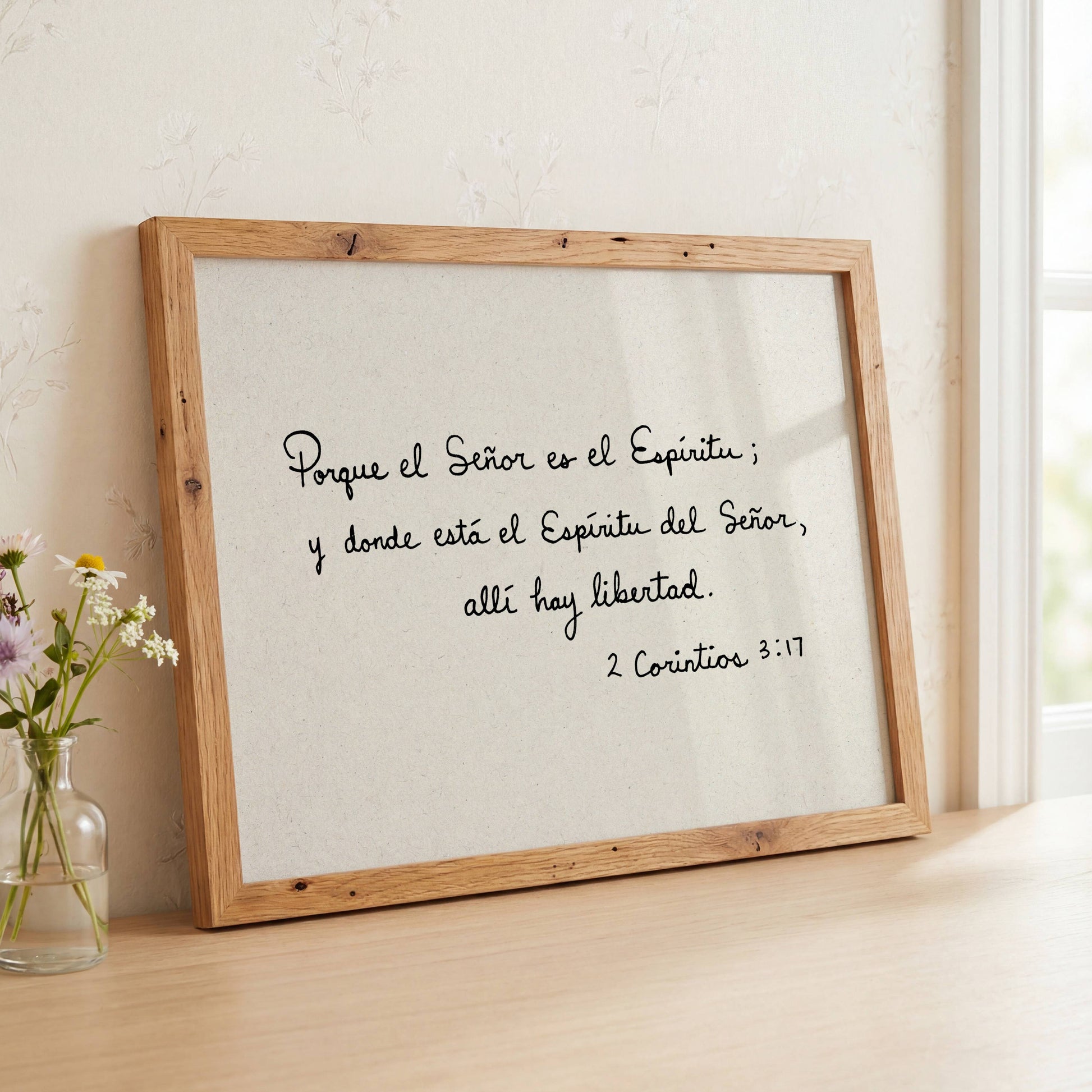 Spanish Printable Bible Verse Art 2 Corintios 3:17