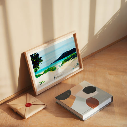 Flamenco Beach Puerto Rico Painting Art Print