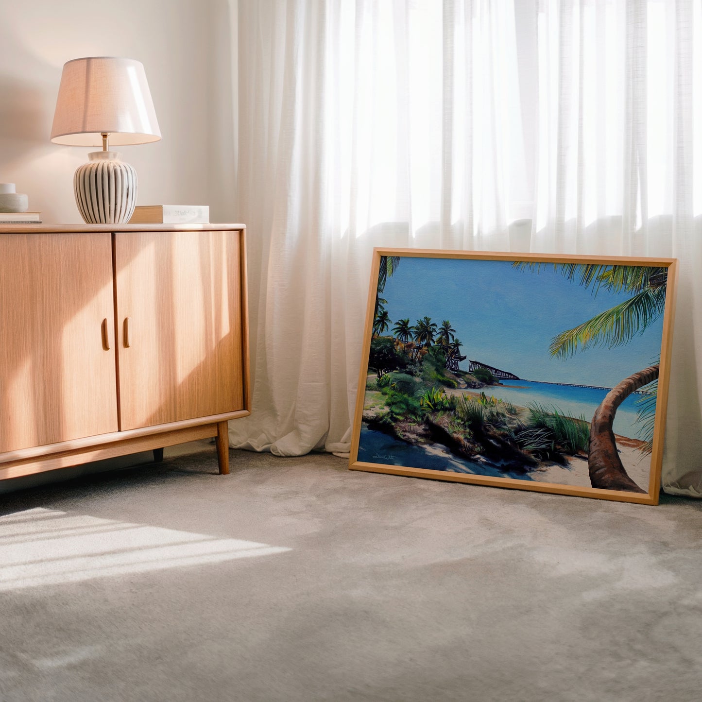 Florida Beach Painting Bahia Honda Key