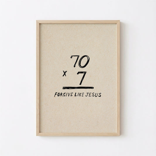 Forgive Like Jesus Printable Art 70x7