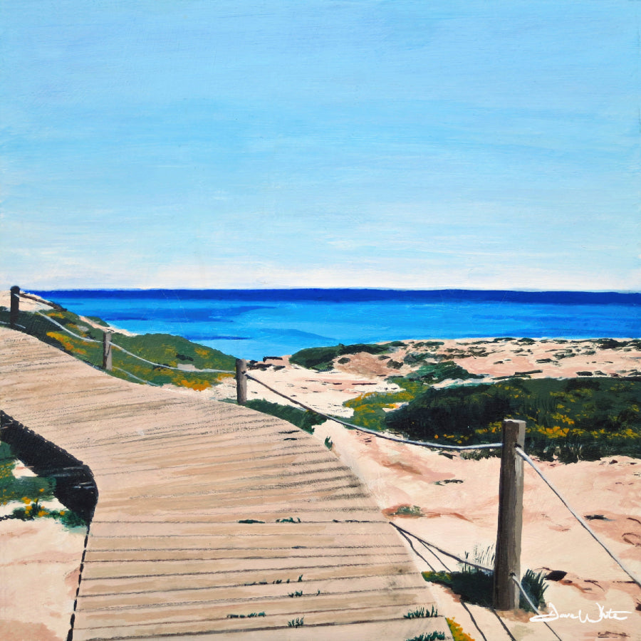 Formentera Spain Beach Painting Art Print