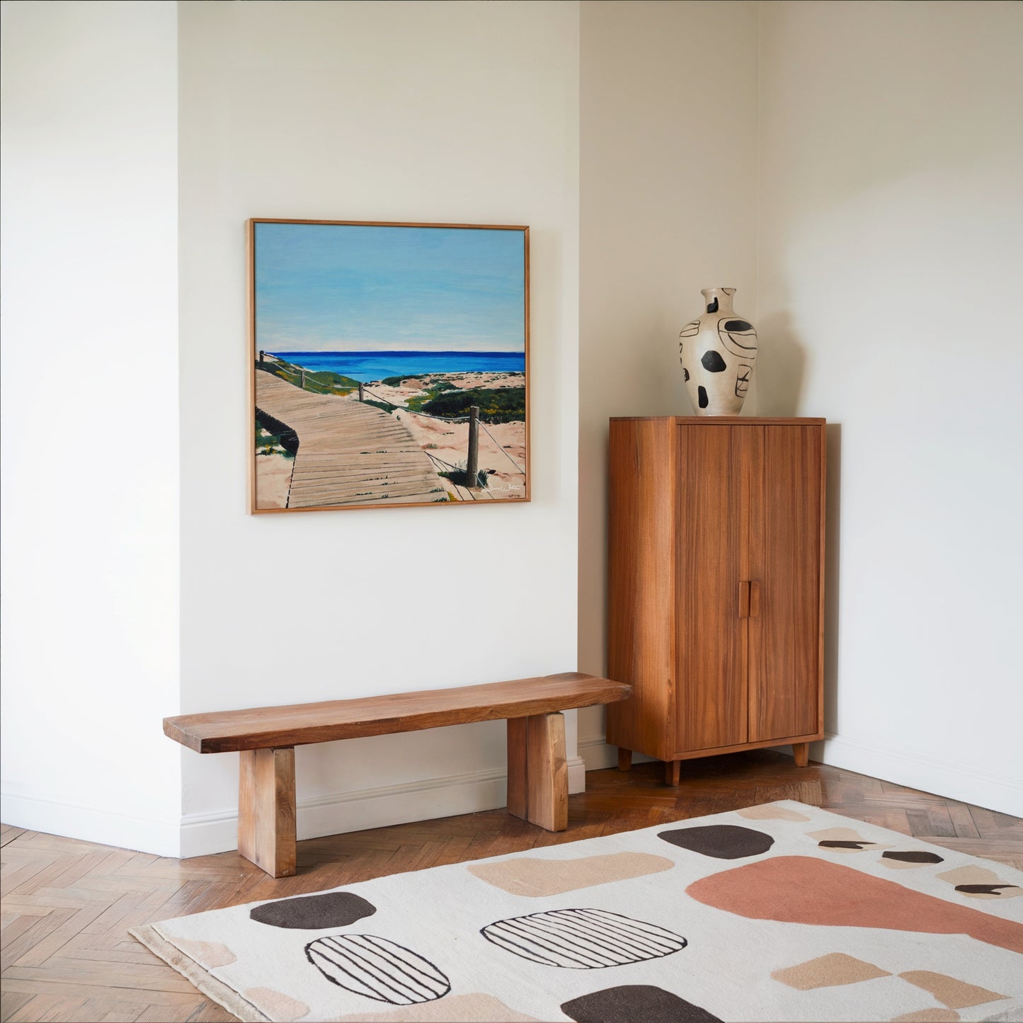 Formentera Spain Beach Art Print Mediterranean Sea Painting