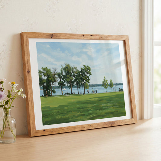 Founders Park Art Print Alexandria Virginia