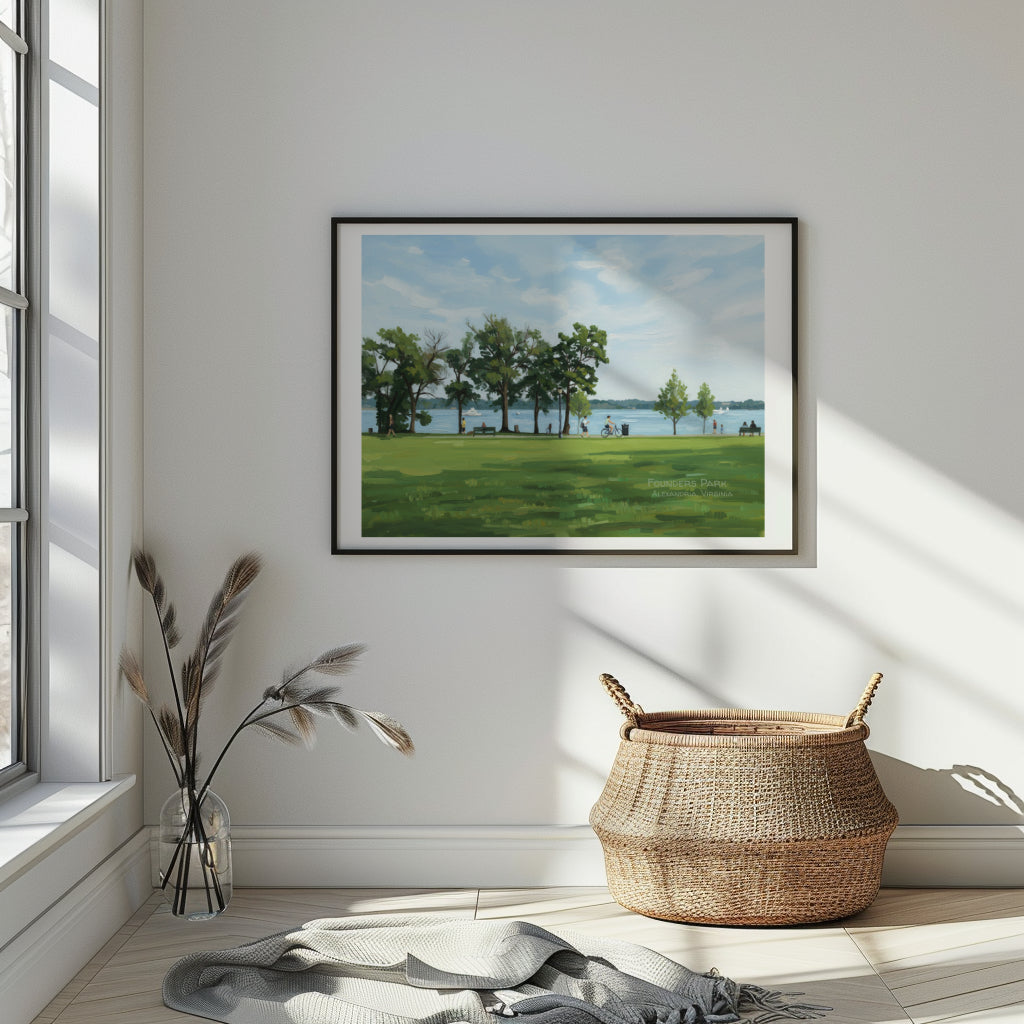 Founders Park Alexandria Virginia Art Print Download