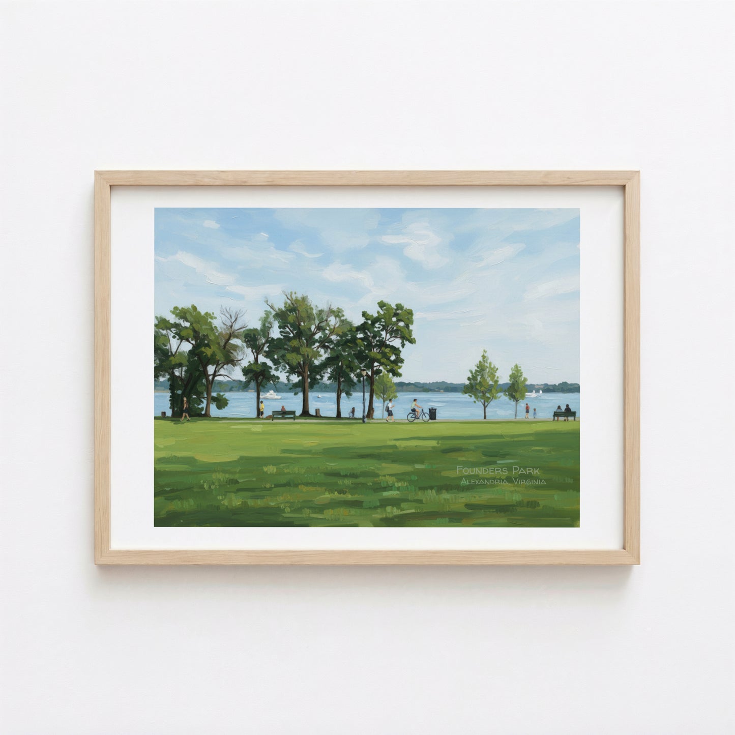 Founders Park Painting Alexandria Virginia