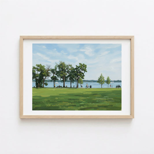 Founders Park Painting Alexandria Virginia