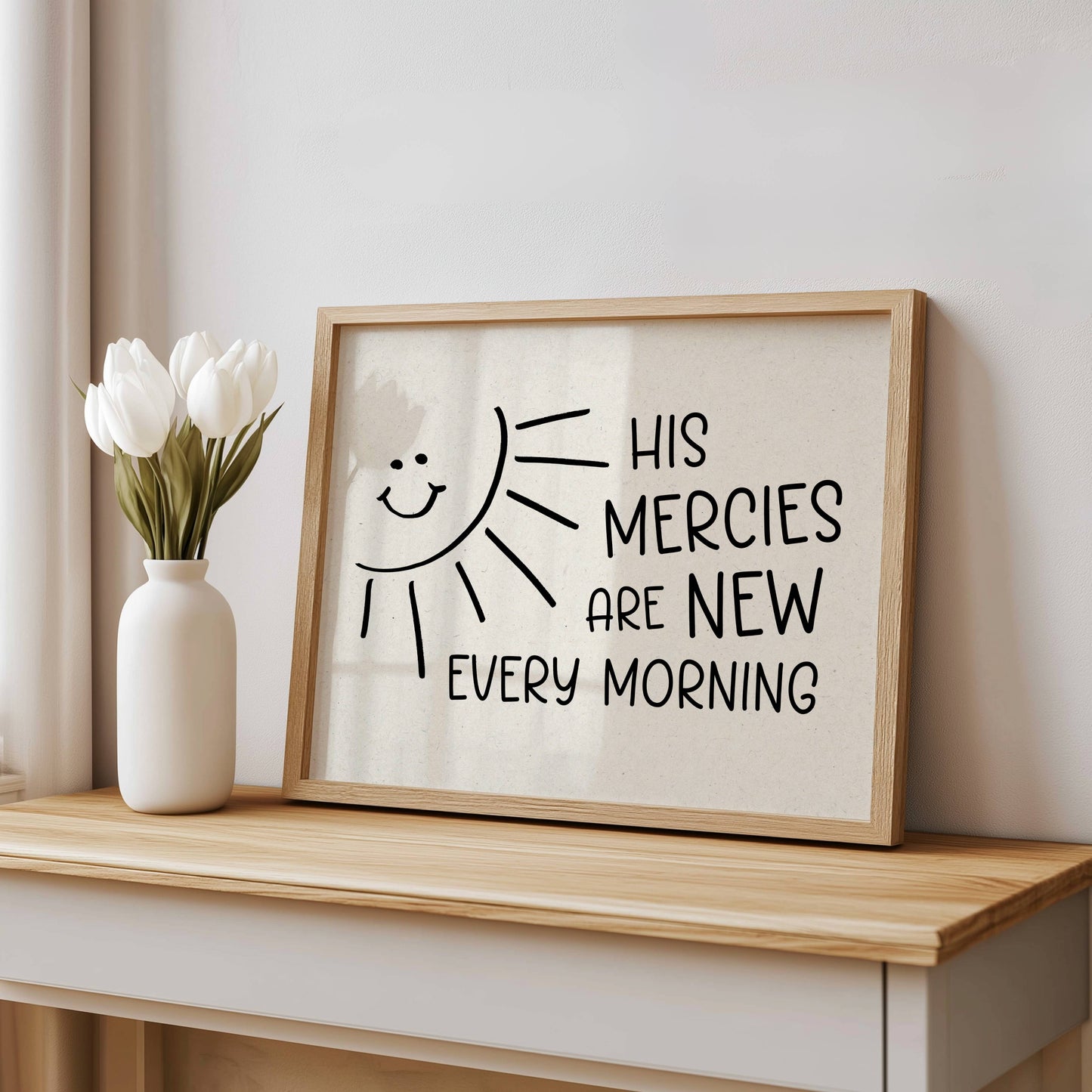 His Mercies Are New Every Morning Christian Printable Art