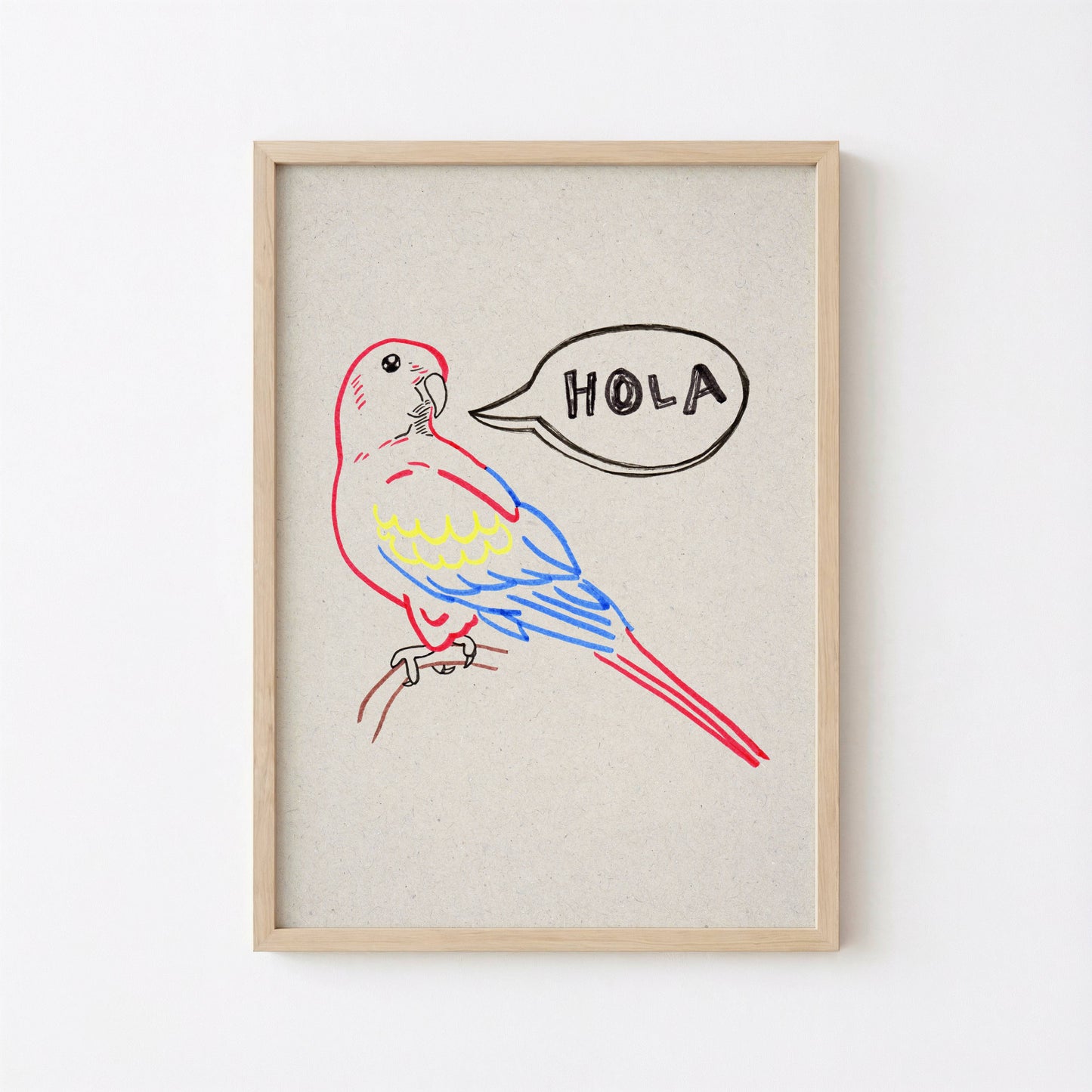 Printable Parrot Art for Entryway