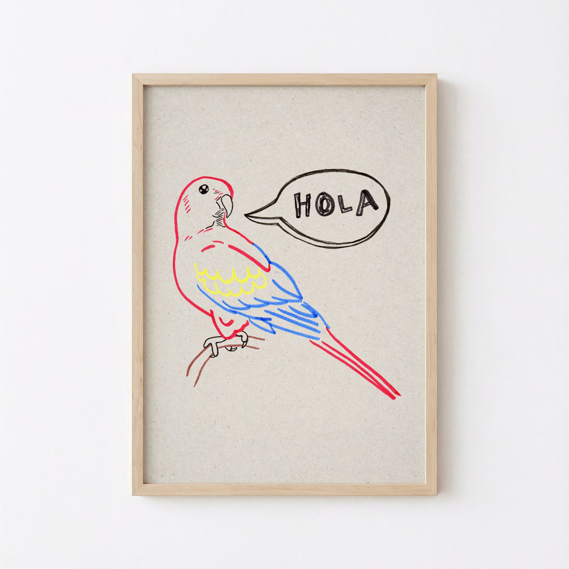 Printable Parrot Art for Entryway