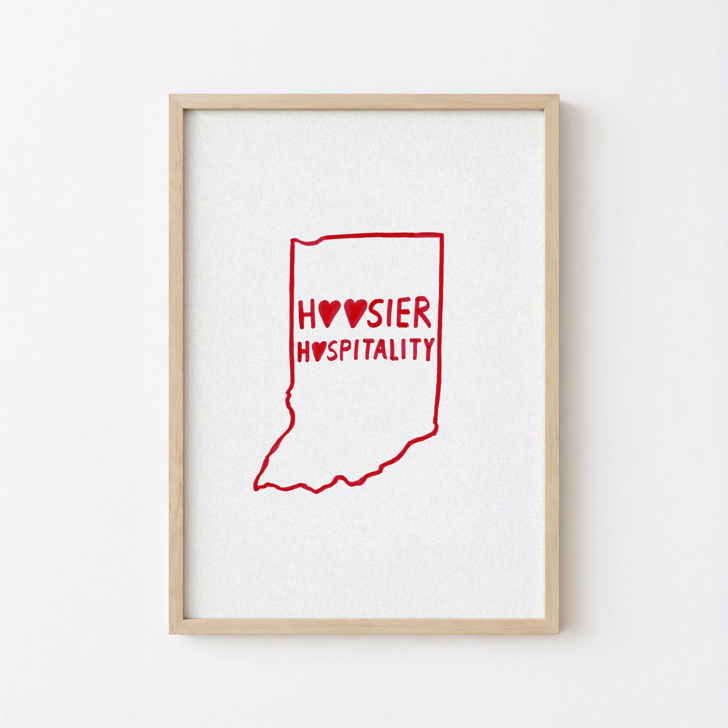 Indiana Printable Art Hoosier Hospitality
