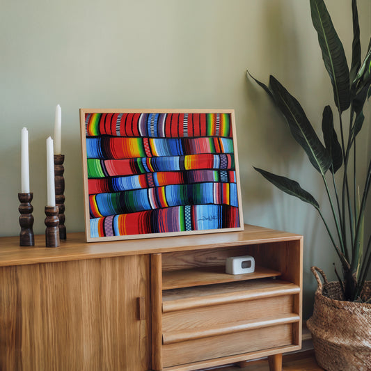 Hispanic Wall Art Indigenous Textile Painting